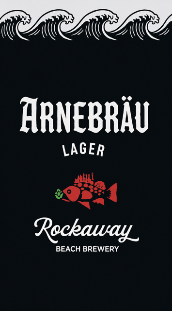 Arnebräu Lager label